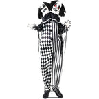Witchwood™ Lifesize 5.5 ft Animatronic Two-Headed Clown with Lights and Sound, Indoor/Outdoor Halloween Decoration, HHCLOWN-37FLSA