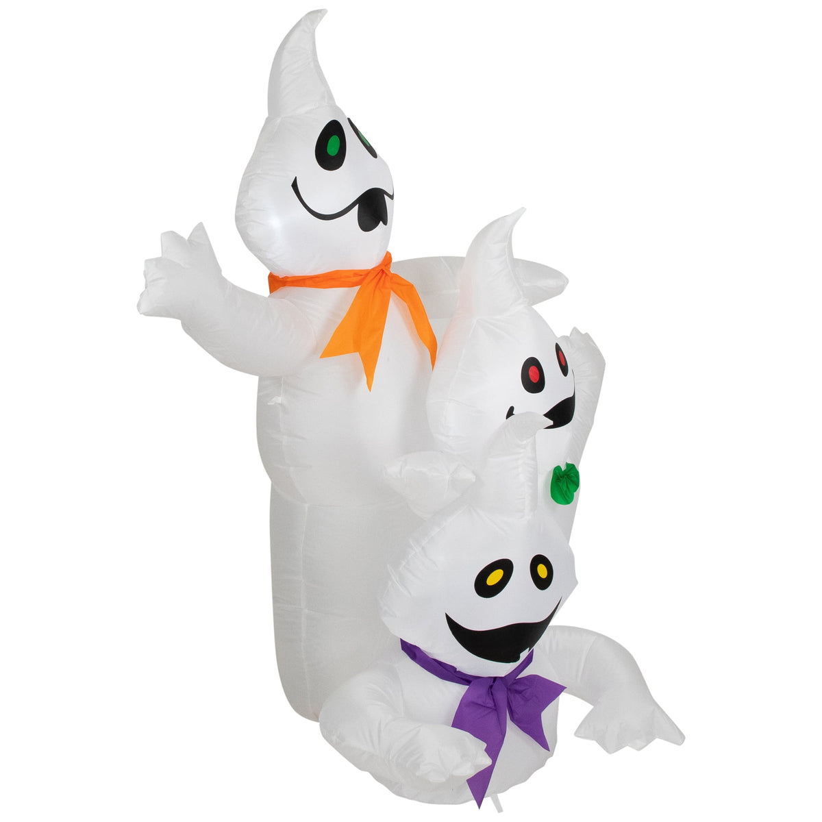 Witchwood™ LED Lighted Ghost Trio Inflatable Outdoor Halloween Decoration - 3.5'- Warm White Lights