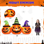 Witchwood™ 6FT Halloween Inflatable Pumpkins Decorations with LED Lights, Halloween Blow Ups Decoration for Home Party