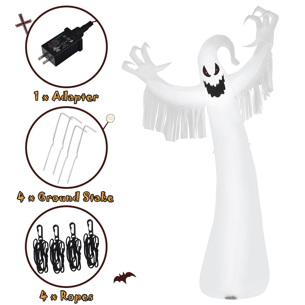 Witchwood™ Topbuy Ghost Blow Up Halloween Outdoor Yard Inflatable, with LED Lights 12'