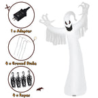 Witchwood™ Topbuy Ghost Blow Up Halloween Outdoor Yard Inflatable, with LED Lights 12'