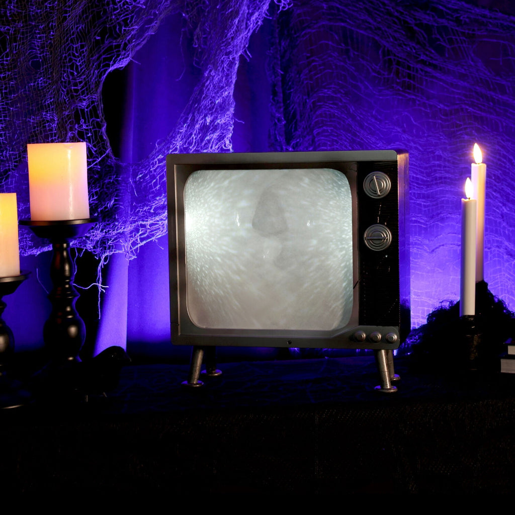 Witchwood™ 11.8 in Haunted TV by Tekky, Premium Halloween Animatronic, HHHAUNTTV-1FLSA