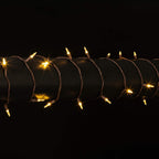 Witchwood™ Vickerman 50 Warm White Italian LED Single Mold light on Brown Wire, 25' Christmas Light Strand