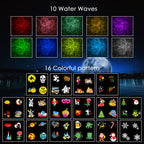 Witchwood™ Outdoor HD projector light, remote control 16 switchable modes, Christmas Halloween celebrations, birthdays, weddings and parties, waterproof light show