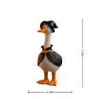 Witchwood™ Clearance! Witch Goose Figurine with Hat and Cape, Halloween Porch Goose Statue 11.8", Resin Lawn Goose Decor for Yard, Halloween Gift Ideal