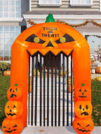 Witchwood™ 9.5ft Halloween Inflatable Pumpkin Arch with LED Lights - Outdoor/Indoor Yard Decoration for Halloween Party & Home