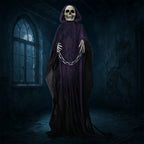 Witchwood™ 6' Halloween Decorations Animatronics Grim Reaper, Sound-Actived Party Deco for Garden Yard Lawn