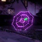 Witchwood™ 4 ft. Outdoor Animated Spider Web - Purple Web