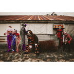 Witchwood™ Fun Express Animated Standing Scary Clown Halloween Decoration