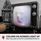 Witchwood™ 11.8 in Haunted TV by Tekky, Premium Halloween Animatronic, HHHAUNTTV-1FLSA