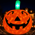 Witchwood™ 10ft Halloween Inflatable Pumpkin Decoration with Built-in LED Lights, Outdoor Yard Blow up for Halloween Party, Yard, Garden, Lawn