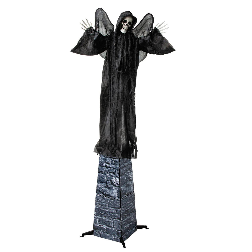 Witchwood™ 6 Ft. 2 3/4" Skeletal Reaper with Wings Animated Prop Standing Halloween Decoration
