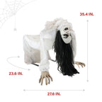 Witchwood™ Lifesize 35" Animatronic Possessed Woman with Lights and Sound, Halloween Decoration,HHLADY-11FLSA
