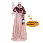 Witchwood™ 5FT Halloween Animatronics Life Size Witch Scary Prop, Motion Activated Outdoor Decoration for Haunted House Party Lawn Patio Yard Decor