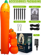 Witchwood™ 9.5ft Halloween Inflatable Pumpkin Arch with LED Lights - Outdoor/Indoor Yard Decoration for Halloween Party & Home