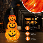 Witchwood™ 5'' Halloween Outdoor Decor, Halloween Pumpkins Lighted Pumpkins, Halloween Yard Decoration for Party