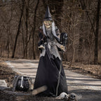 Witchwood™ Animated Lunging Haggard Witch Halloween Decoration - 6 ft