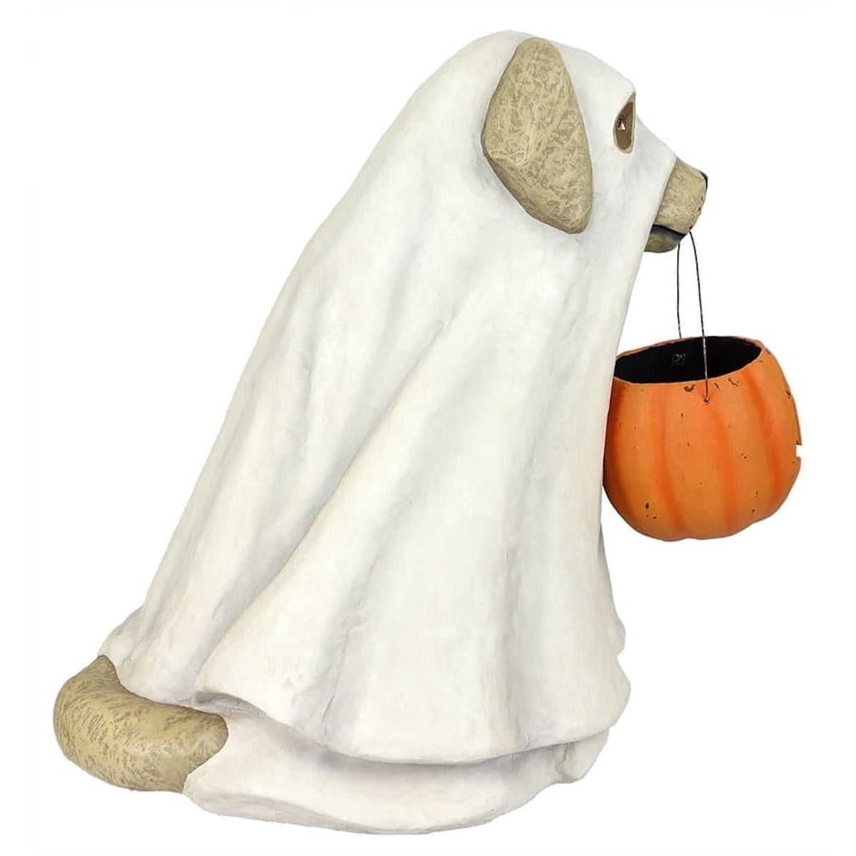 Witchwood™ Bethany Lowe 19.5" Large Ghost Dog Candy Bowl Paper Mache Halloween Decoration Statue