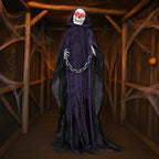 Witchwood™ 6ft Life-Size Halloween Animatronic Grim Reaper - Sound-Activated, 1-Minute Assembly for Yard/Haunted House/Party