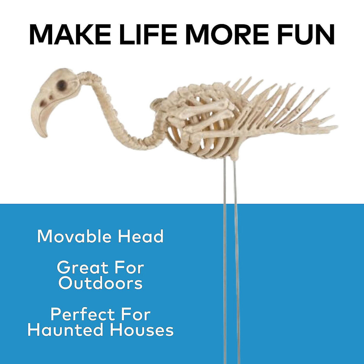 Witchwood™ 27" Flamingo Skeleton Halloween Decoration