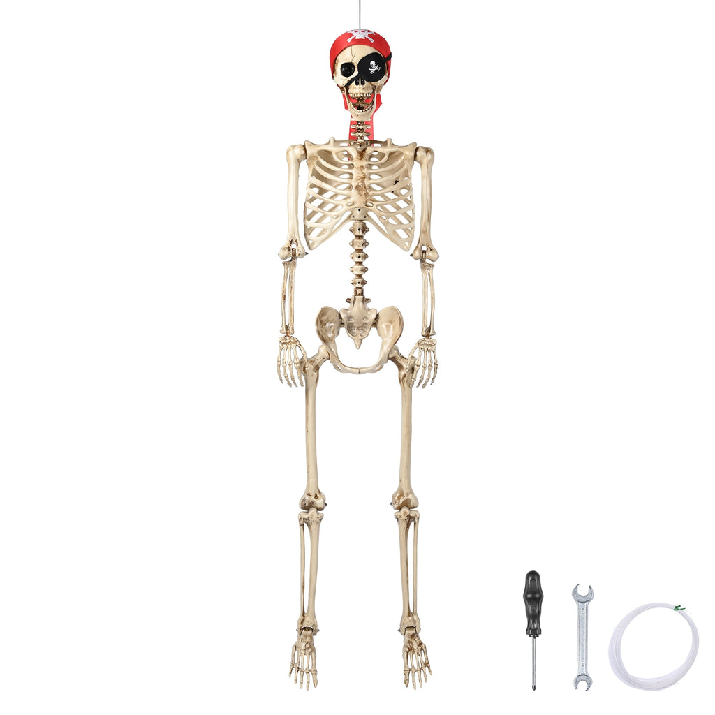 Witchwood™ Yescom Pirate Life Size Skeleton Poseable Full Size 5.6 Ft Halloween Party Decorations Haunted House 2026
