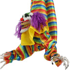 Witchwood™ 47 in Animatronic Hanging Upside Down Clown with Lights and Sound, Halloween Decoration, HHCLOWN-39HLSA