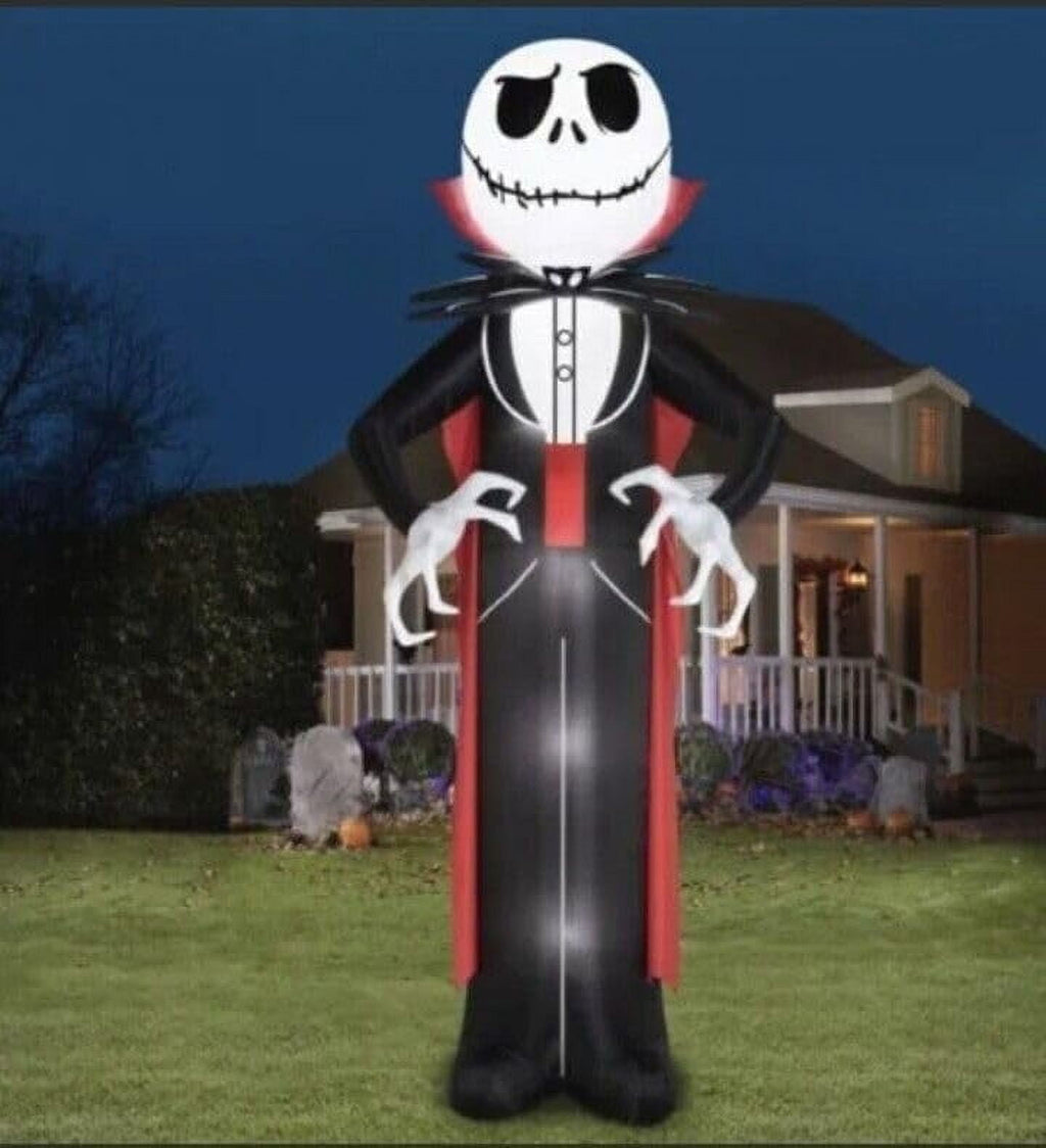 Witchwood™ 18' Airblown Inflatable Halloween COLOSSAL Nightmare Before Christmas Jack Skellington Pumpkin King Yard Decoration 554828