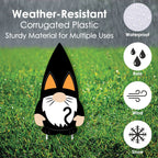Witchwood™ Big Dot of Happiness Halloween Gnomes - Gnome Lawn Decorations - Outdoor Spooky Fall Party Yard Decorations - 10 Piece