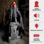 Witchwood™ 3 ft Touch-Activated Rising Reaper with Tombstone Halloween Accessory, HHRPRTOMB-2FLSA