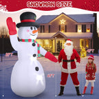 Witchwood™ 8ft Snowman Christmas Inflatables, Blow up with LED Lights Built-in for Holiday/Party/Yard/Garden Decoration