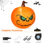 Witchwood™ Costway 4 FT Halloween Inflatable Pumpkin Large Blow up with Build-in LED Light