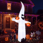 Witchwood™ VETPW Halloween Inflatable, 10 FT Giant Ghost Pumpkin Arch Inflatable Decoration with LED Light for Outdoor, Holiday, Party, Yard, Garden Patio Lawn Outside Decor