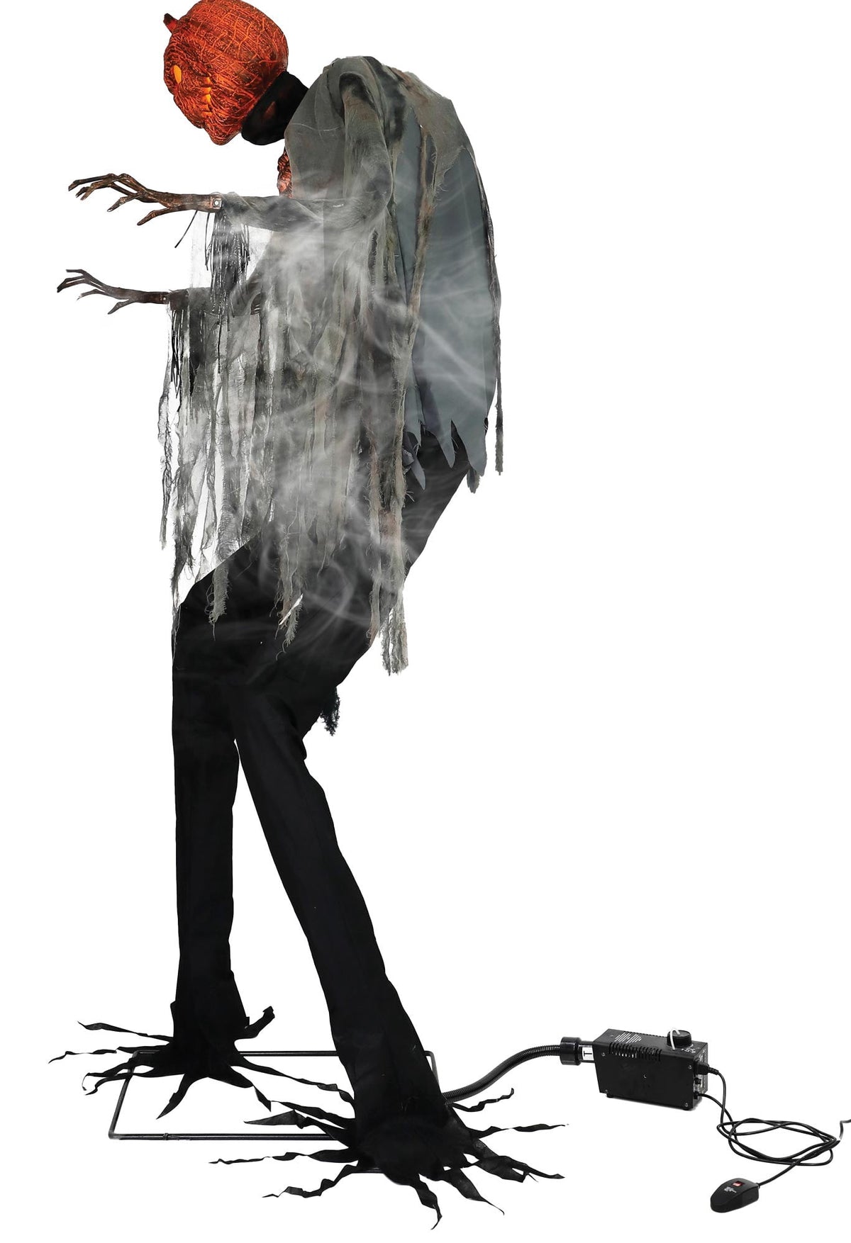 Witchwood™ 7 ft. Animated Scorched Scarecrow with Fog Machine Halloween Decoration