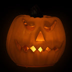 Witchwood™ 9.75" Jack-O-Lantern Animated Double-Sided Halloween Pumpkin - Orange/Green