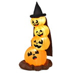 Witchwood™ Gymax 7ft Inflatable Pumpkin Combo Halloween Decoration w/ Built-in LED Lights