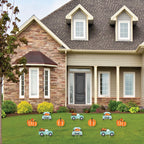 Witchwood™ Big Dot of Happiness Happy Fall Truck - Lawn Decorations - Outdoor Harvest Pumpkin Party Yard Decorations - 10 Piece
