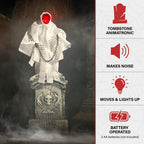 Witchwood™ 4.3 ft Touch-Activated Animated Spectre on Tomb Halloween Accessory, HHRPRTOMB-1FLSA