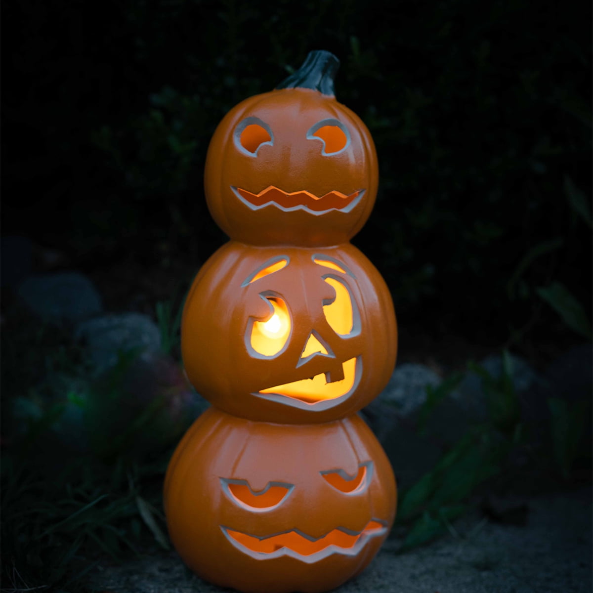 Witchwood™ 15 Inch Large LED Jack O Lantern - Perfect For Garden, Patio & Front Door Halloween Decor