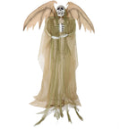 Witchwood™ 5.5 ft Life-size Animatronic Reaper with Wings, Halloween Decoration, HHWINGSKEL-4FLSA