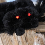 Witchwood™ 36 1/2" x 5 Ft. 1 3/4" Black Spider with Light-Up Eyes Halloween Decoration