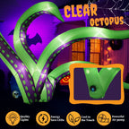 Witchwood™ 7 FT Halloween Inflatables Cape Octopus 2 Pack Giant Octopus Tentacles Halloween Decoration Outdoor