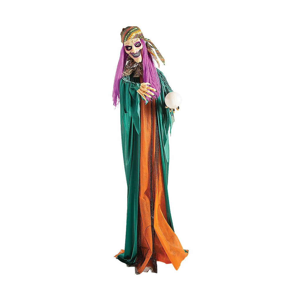 Witchwood™ Animated Standing Fortune Teller Witch Halloween Decoration, Home Decor, Halloween, 1 Pieces