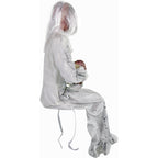 Witchwood™ 2.9 ft Animatronic Gravely Granny by Tekky Halloween Decoration with Motion-Activated Sounds, HHGRVLYGRNY-1FLSA