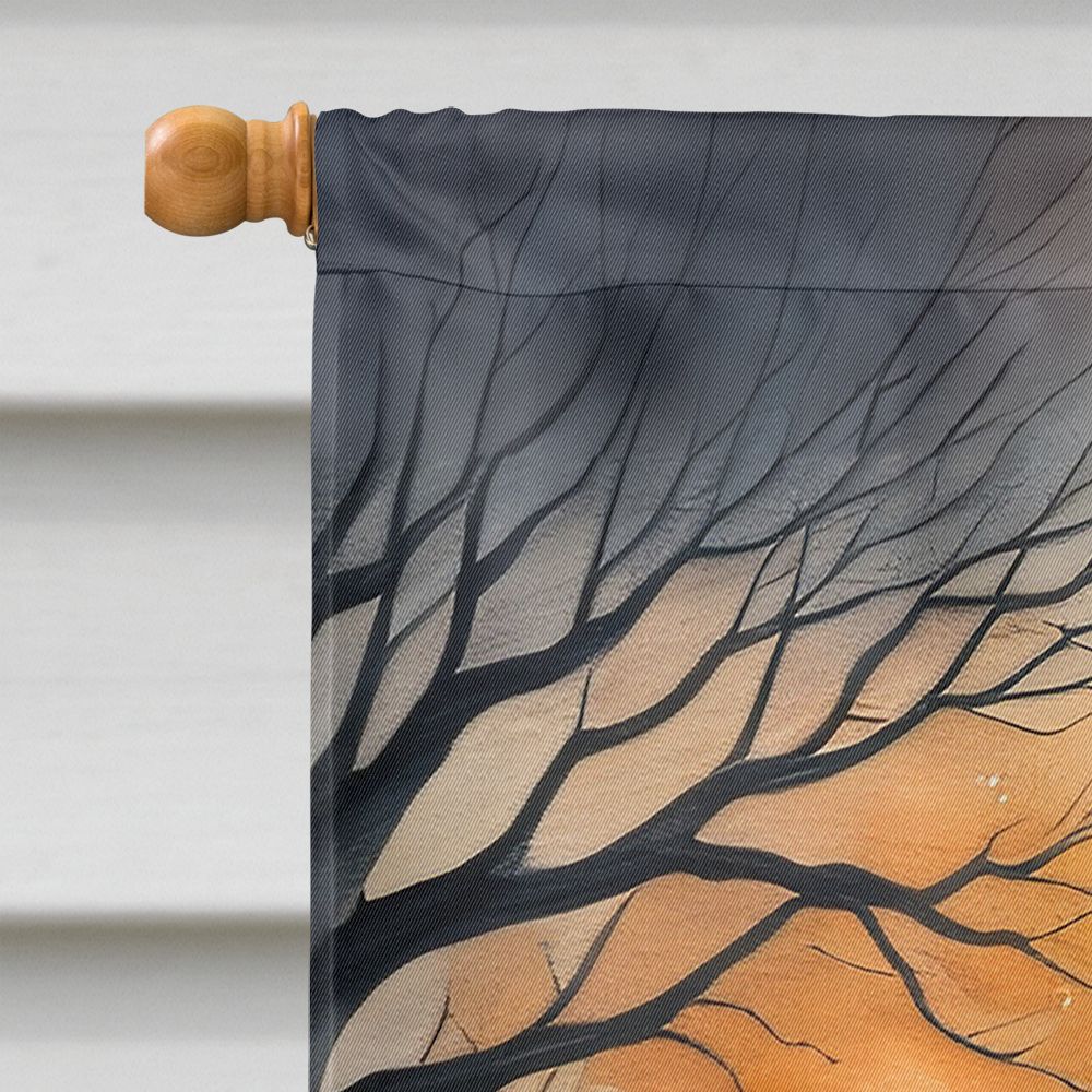 Witchwood™ Halloween Rottweiler Dog House Flag 28x40IN Double-Sided Polyester Decorative Sleeve Pole Flag for Outdoor Home Garden