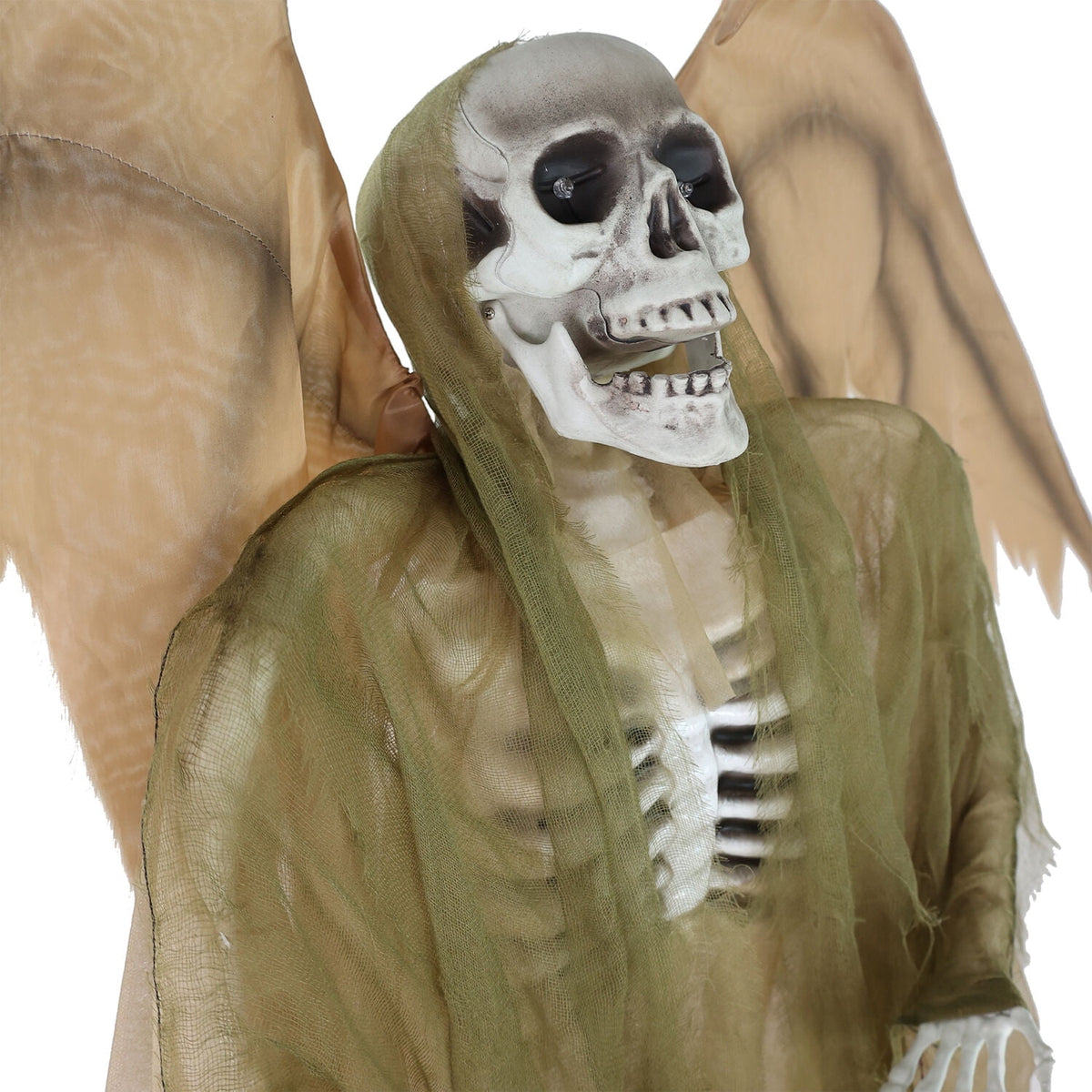 Witchwood™ 5.5 ft Life-size Animatronic Reaper with Wings, Halloween Decoration, HHWINGSKEL-4FLSA