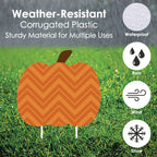 Witchwood™ Big Dot of Happiness Pumpkin Patch - Pumpkin Lawn Decoration Signs - Outdoor Fall, Halloween or Thanksgiving Yard Decorations - 10 Piece