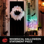 Witchwood™ Witch Sign Multicolor Halloween Décor with Neon LEDs, 1.9-Ft