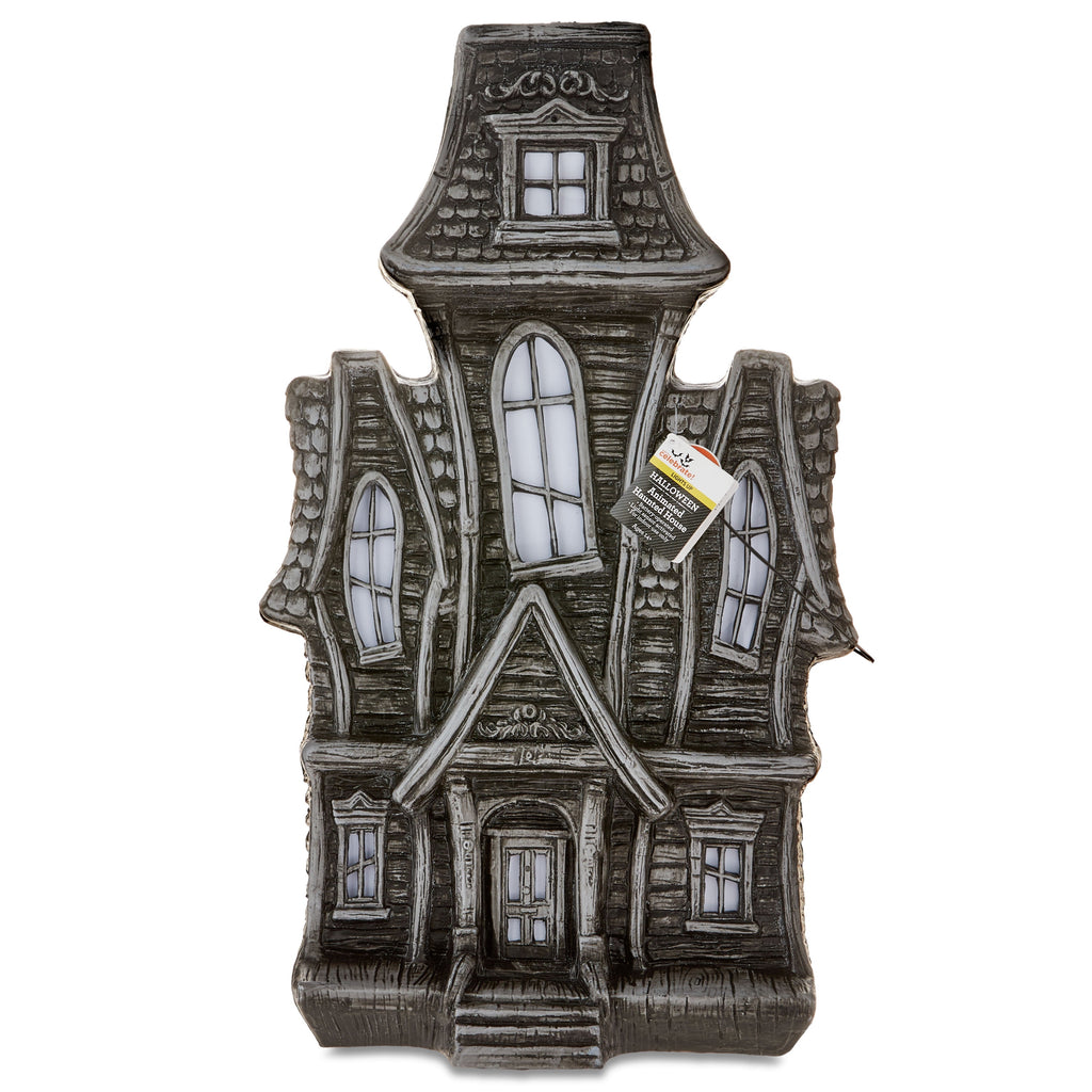 Witchwood™ Animated Haunted House 24" Plastic Indoor Halloween Decoration