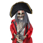 Witchwood™ 6ft Halloween Animated Animatronic Decoration Creepy Pirate w/ Pre-Recorded Screaming