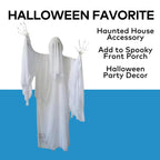 Witchwood™ Morris Costumes4 Ft. 7" x 5 Ft. 5 1/2" Skeleton Ghost Animated Prop Standing Halloween Decoration